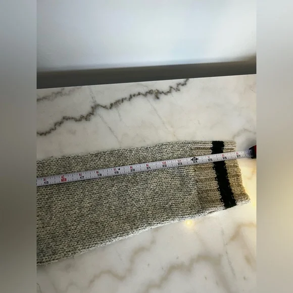 Roots Beige/Grey Knit Cowl Neck Pullover Sweater – Size XL, Cozy & Stylish - Picture 11 of 13